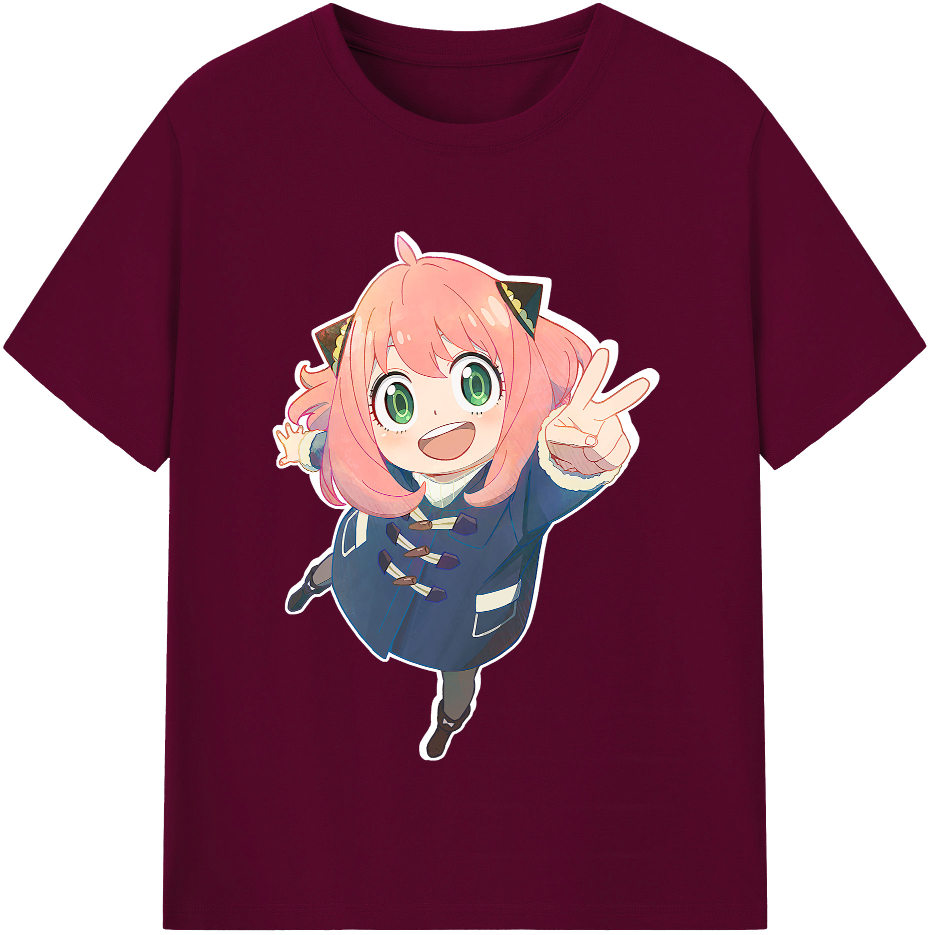（画像用） SPY×FAMILY间谍家家酒 レディースカジュアルプリントTシャツ（綿100％）